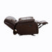 Homelegance Pecos Glider Leather Match Recliner 8480BRW-1 IMAGE 6