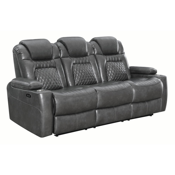 Coaster Furniture Korbach Power Reclining Faux Leather Sofa 603414PP IMAGE 1