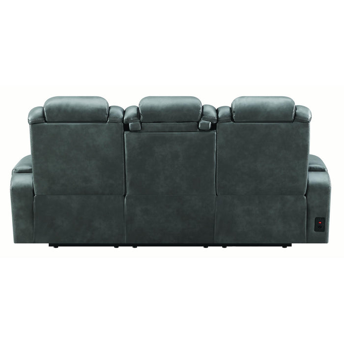 Coaster Furniture Korbach Power Reclining Faux Leather Sofa 603414PP IMAGE 4