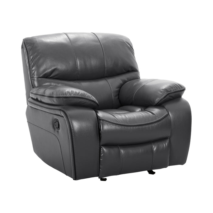 Homelegance Pecos Glider Leather Match Recliner 8480GRY-1 IMAGE 2