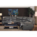 Homelegance Pecos Power Reclining Leather Match 4 pc Sectional 8480GRY*4SCPD IMAGE 6