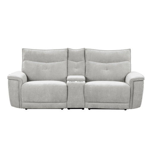 Homelegance Tesoro Power Reclining Fabric Loveseat 9509MGY-2CNPWH* IMAGE 1