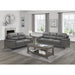 Homelegance Mischa Stationary Leather/Fabric Sofa 9514DGY-3 IMAGE 3