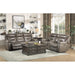 Homelegance Kennett Power Leather/Leather Match Loveseat 9528BRG-2PWH IMAGE 5