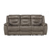 Homelegance Kennett Power Leather/Leather Match Sofa 9528BRG-3PWH IMAGE 1