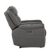 Homelegance Kennett Power Leather/Leather Match Recliner 9528DGY-1PWH IMAGE 3