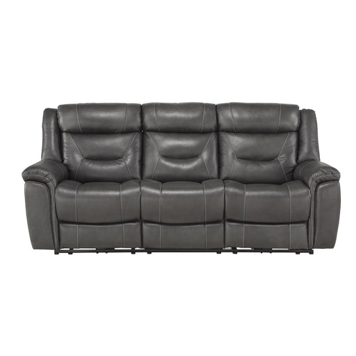 Homelegance Kennett Power Leather/Leather Match Sofa 9528DGY-3PWH IMAGE 1