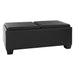 Homelegance Vega Polyurethane Storage Ottoman 458B-PU IMAGE 1