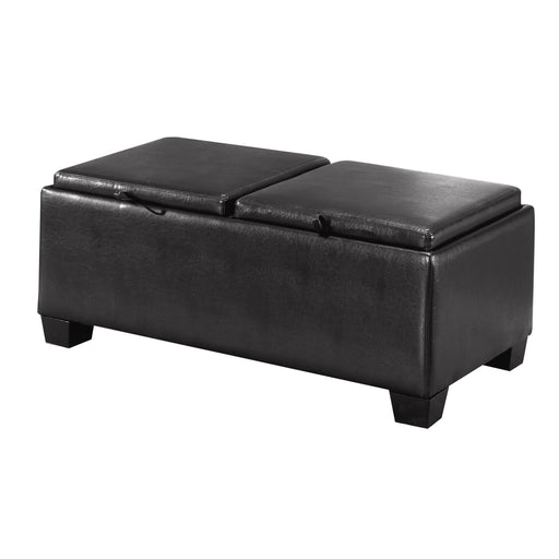 Homelegance Vega Polyurethane Storage Ottoman 458B-PU IMAGE 2