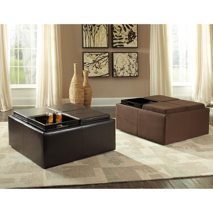 Homelegance Kaitlyn Faux Leather Storage Ottoman 468PU IMAGE 8