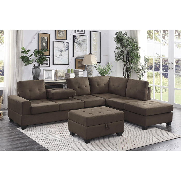 Homelegance Maston Fabric 2 pc Sectional 9507CHC*SC IMAGE 10