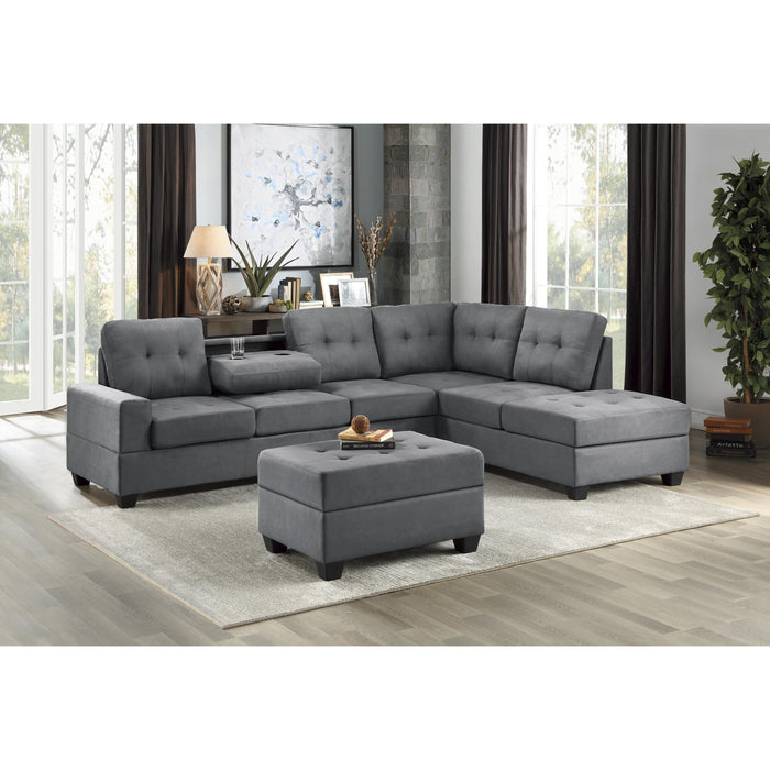 Homelegance Maston Fabric 2 pc Sectional 9507DGY*SC IMAGE 6