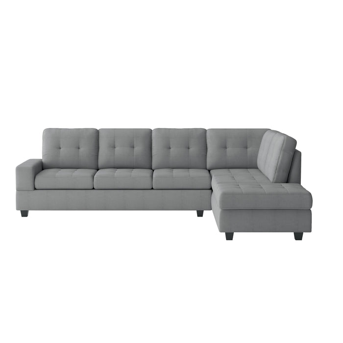 Homelegance Maston Fabric 2 pc Sectional 9507GRY*SC IMAGE 1