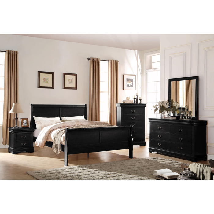 Acme Furniture Louis Philippe Twin Sleigh Bed 23740T IMAGE 2