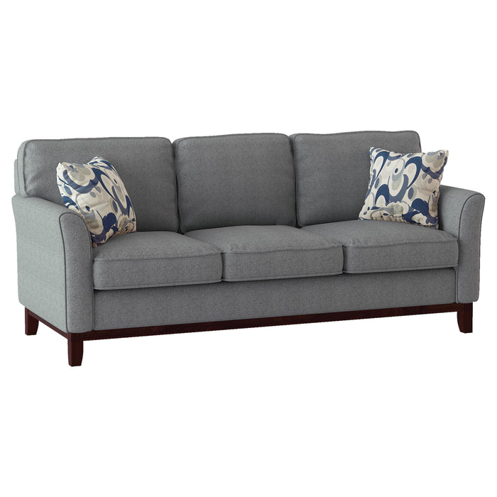 Homelegance Blue Lake Stationary Fabric Sofa 9806GRY-3 IMAGE 2