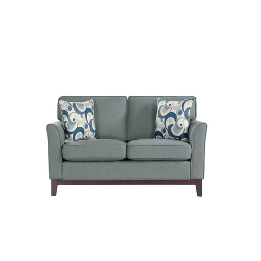 Homelegance Blue Lake Stationary Fabric Loveseat 9806GRY-2 IMAGE 1