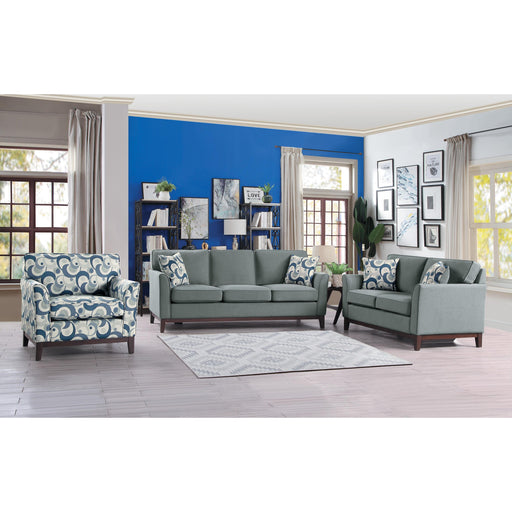 Homelegance Blue Lake Stationary Fabric Loveseat 9806GRY-2 IMAGE 2