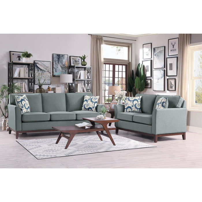 Homelegance Blue Lake Stationary Fabric Loveseat 9806GRY-2 IMAGE 3