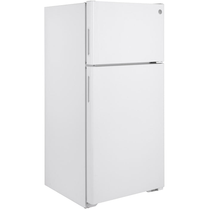 GE 16.6 cu. ft. Top Freezer Refrigerator with recessed handle GPE17CTNRWW IMAGE 4