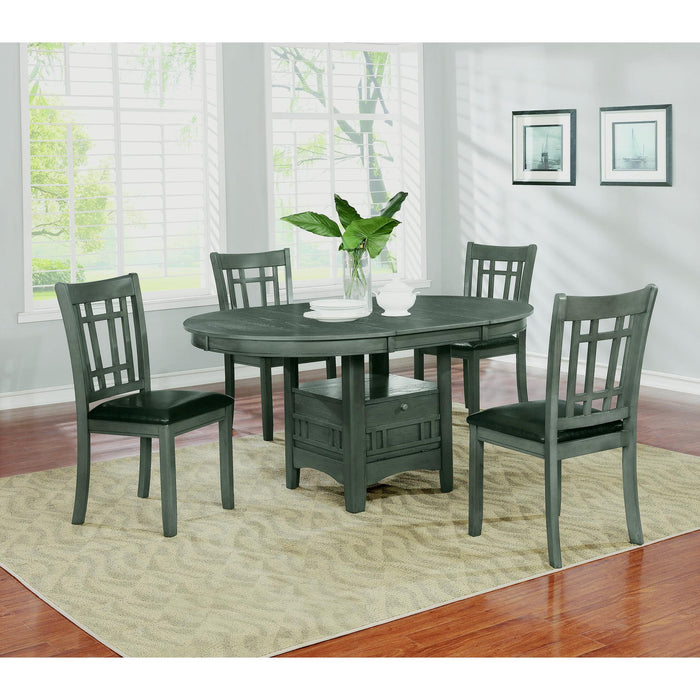 Coaster Furniture Oval Lavon Dining Table with Pedestal 108211 IMAGE 4