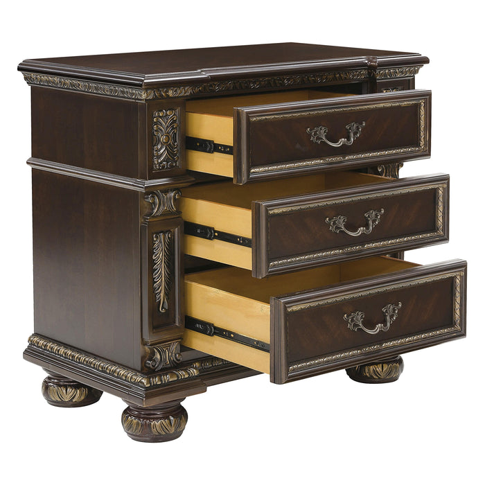 Homelegance Catalonia 3-Drawer Nightstand 1824-4 IMAGE 3