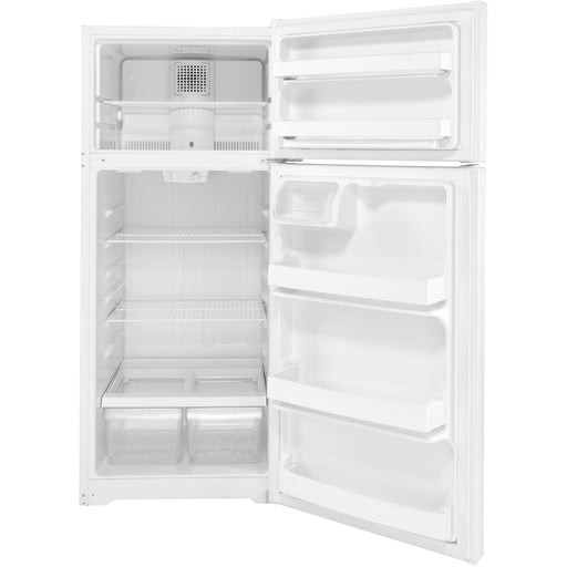 GE 28-inch, 17.5 cu. ft. Top-Freezer Refrigerator GTS18DTNRWW IMAGE 2