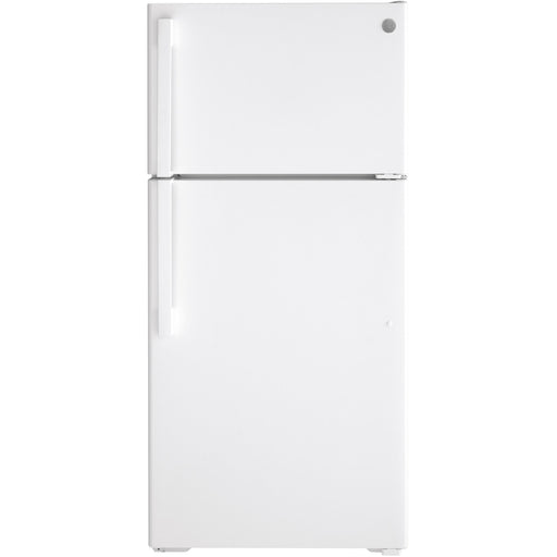 GE 28-inch, 15.6 cu. ft. Top-Freezer Refrigerator GTS16DTNRWW IMAGE 1