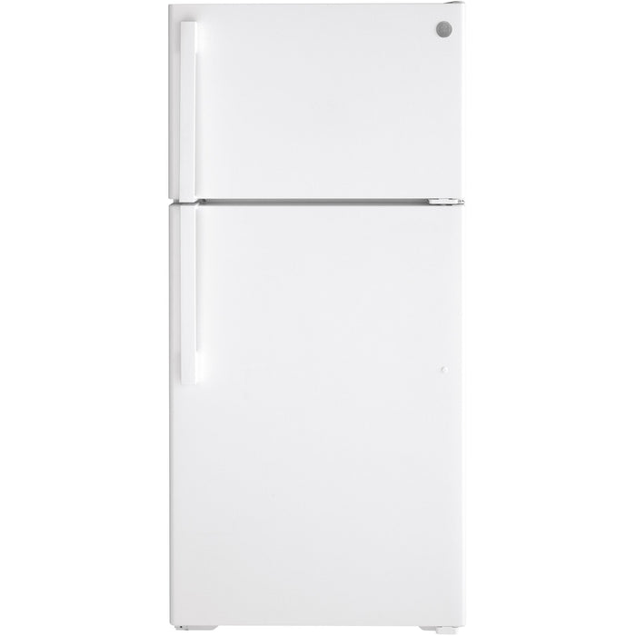 GE 28-inch, 15.6 cu. ft. Top-Freezer Refrigerator GTS16DTNRWW IMAGE 1