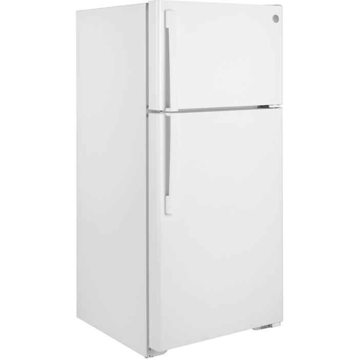 GE 28-inch, 15.6 cu. ft. Top-Freezer Refrigerator GTE16GTNRWW IMAGE 2