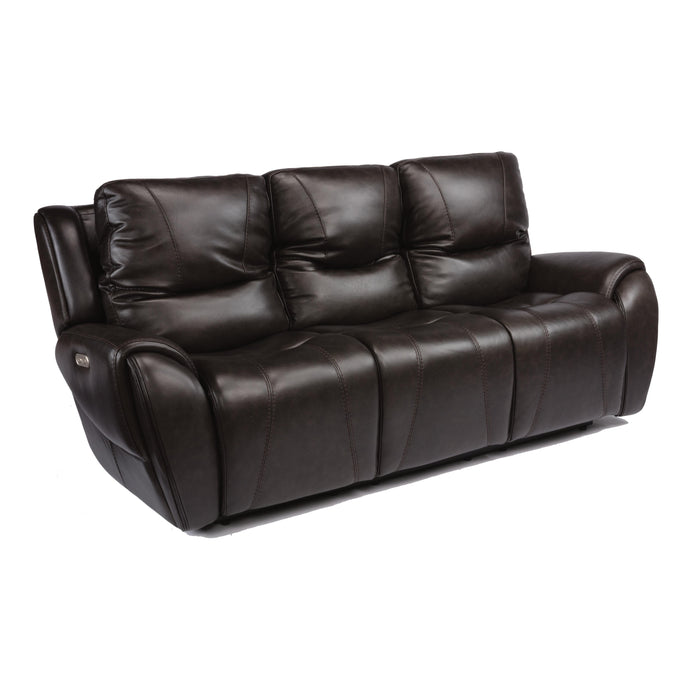 Flexsteel Trip Power Reclining Leather Match Sofa 1134-63PH 297-02 IMAGE 3