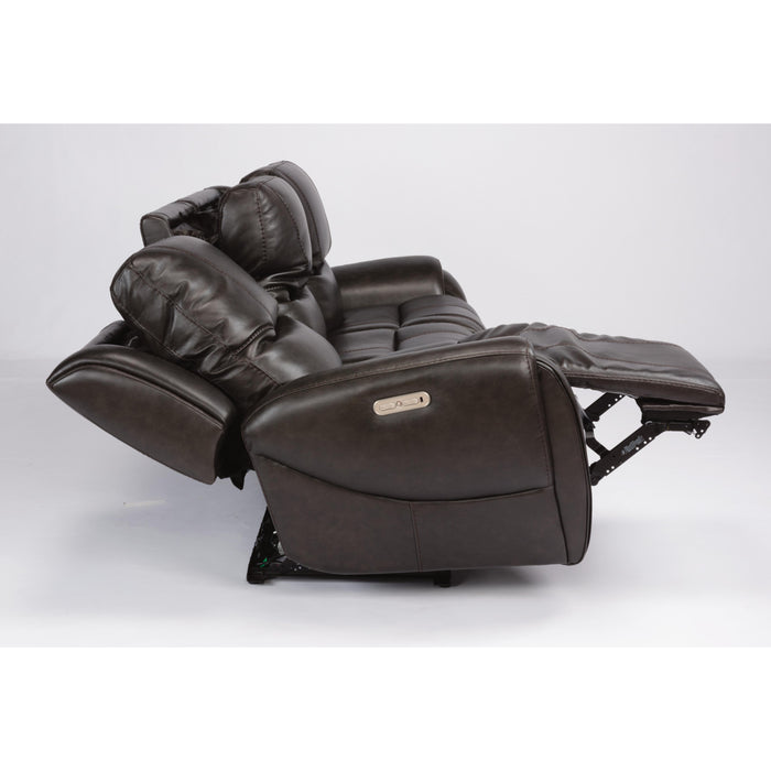 Flexsteel Trip Power Reclining Leather Match Sofa 1134-63PH 297-02 IMAGE 7