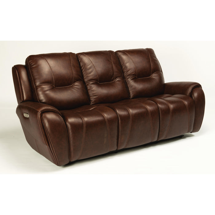 Flexsteel Trip Power Reclining Leather Match Sofa 1134-63PH 297-70 IMAGE 2