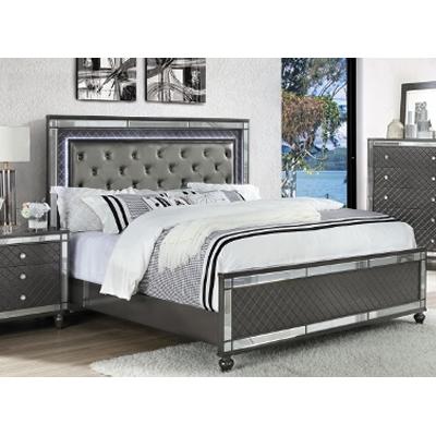 Crown Mark Refino Queen Upholstered Panel Bed B1670-Q-HB/B1670-Q-FB/B1670-KQ-RAIL IMAGE 1