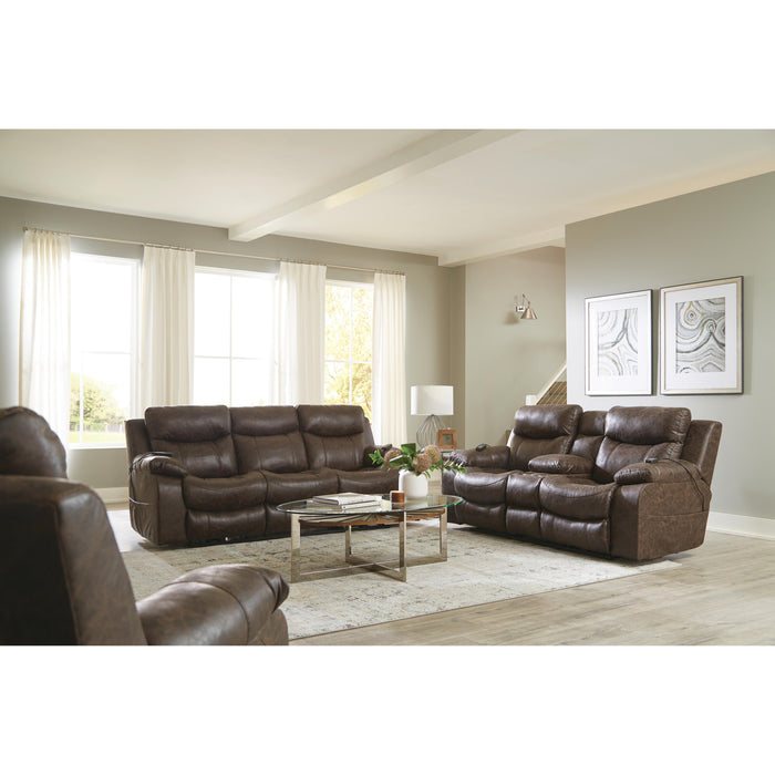 Catnapper Palmer Power Reclining Leather Look Sofa 763955 1307-29 IMAGE 3