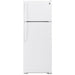 GE 28-inch, 17.5 cu.ft. Freestanding Top Freezer Refrigerator GTE18GTNRWW IMAGE 1