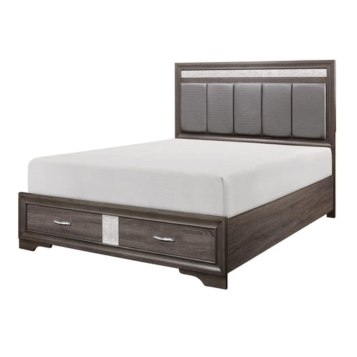 Homelegance Luster King Upholstered Platform Bed with Storage 1505K-1EK* IMAGE 2