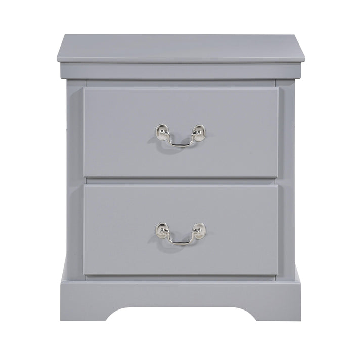 Homelegance Seabright 2-Drawer Nightstand 1519GY-4 IMAGE 1