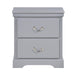 Homelegance Seabright 2-Drawer Nightstand 1519GY-4 IMAGE 1