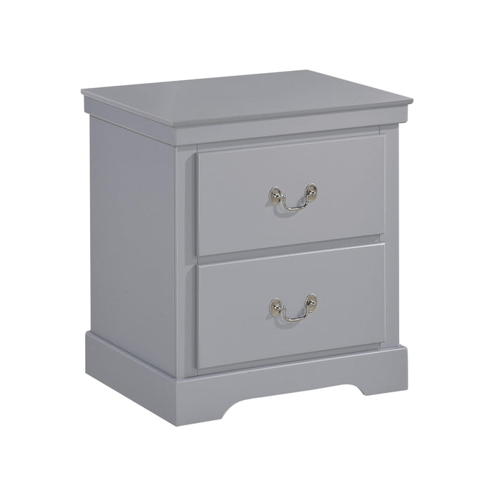 Homelegance Seabright 2-Drawer Nightstand 1519GY-4 IMAGE 2