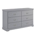 Homelegance Seabright 6-Drawer Dresser 1519GY-5 IMAGE 2