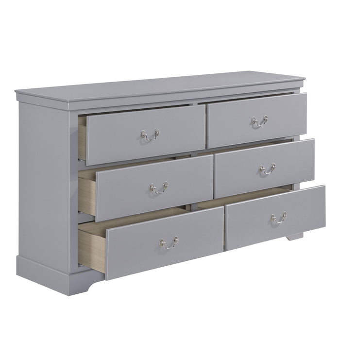 Homelegance Seabright 6-Drawer Dresser 1519GY-5 IMAGE 3