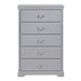 Homelegance Seabright 5-Drawer Chest 1519GY-9 IMAGE 1