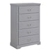 Homelegance Seabright 5-Drawer Chest 1519GY-9 IMAGE 2