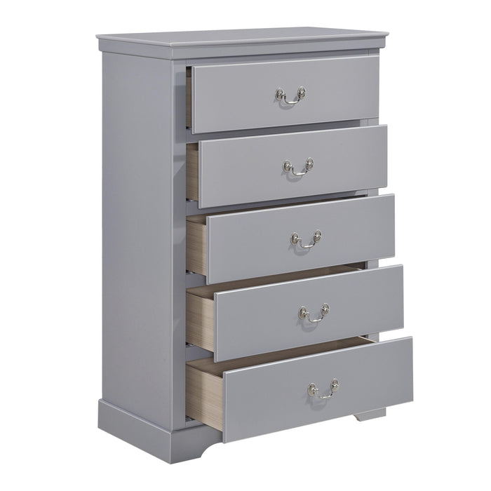 Homelegance Seabright 5-Drawer Chest 1519GY-9 IMAGE 3