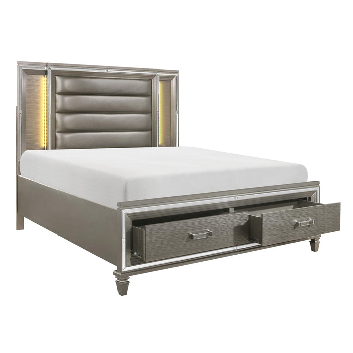 Homelegance Tamsin Queen Platform Bed with Storage 1616-1* IMAGE 2