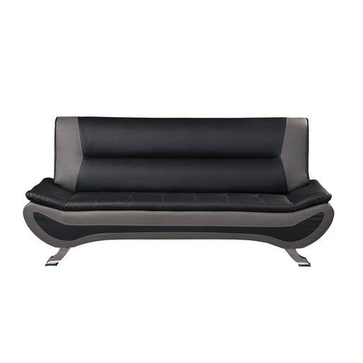 Homelegance Veloce Stationary Leather Look Sofa 8219BLK-3 IMAGE 1