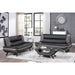 Homelegance Veloce Stationary Leather Look Sofa 8219BLK-3 IMAGE 3