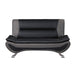 Homelegance Veloce Stationary Leather Look Loveseat 8219BLK-2 IMAGE 1