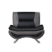 Homelegance Veloce Stationary Leather Look Chair 8219BLK-1 IMAGE 1