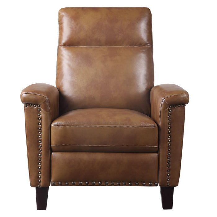 Homelegance Weiser Leather Look Recliner 9400BRW-1 IMAGE 1